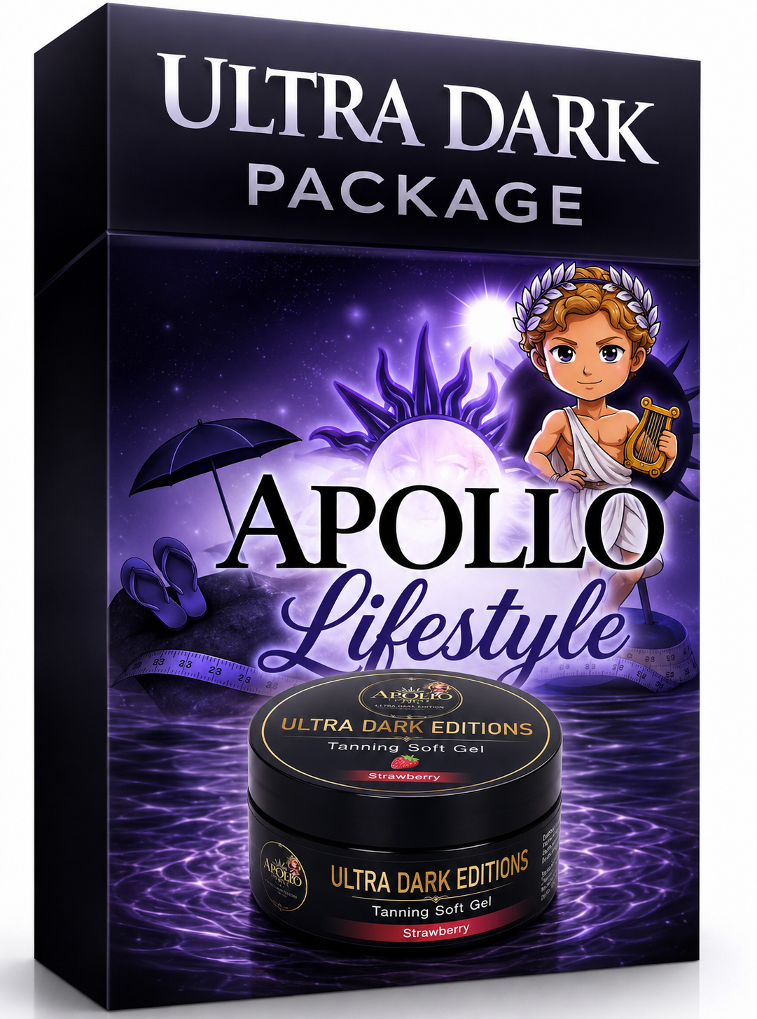 Ultra dark tanning gel x 1 strawberry