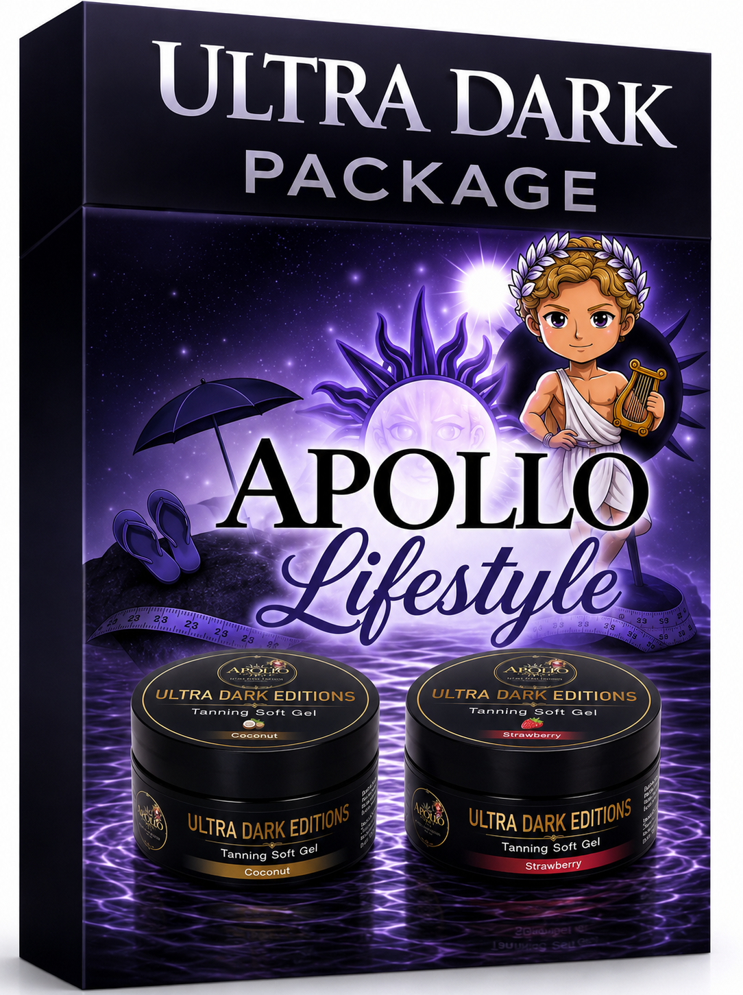 Ultra Dark Tanning Gel x 2 mixed